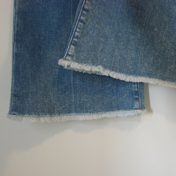 NYDJ Flare Jeans Ankle Raw Hem Lift Tuck Technology Size 4 - Picture 11 of 16